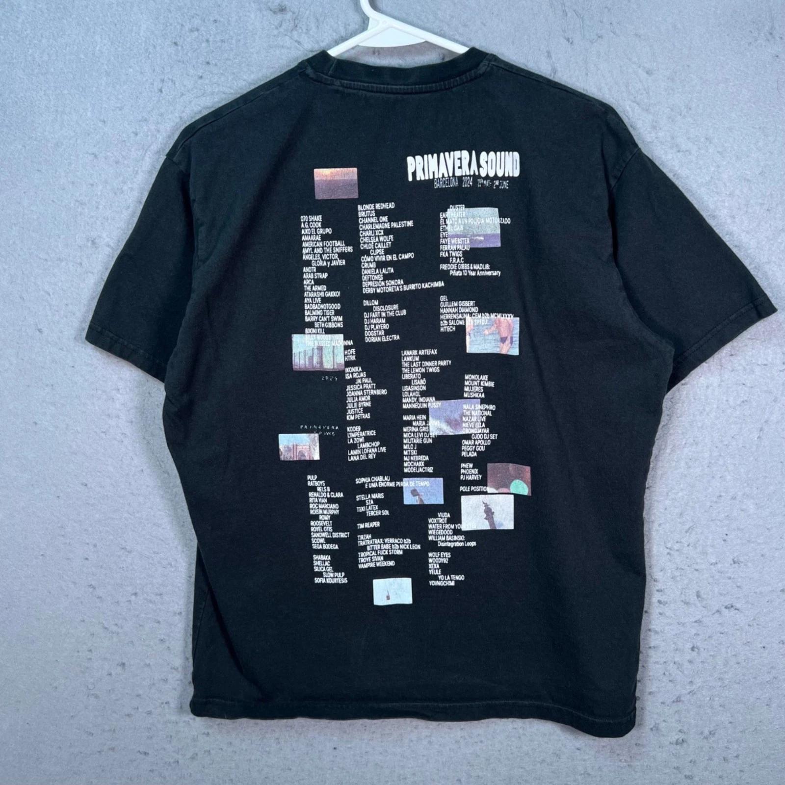 

Primavera Sound 2024 Barcelona Black T-Shirt Size Small Cotton M