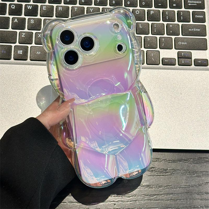 Colorful Violent Bear Compatible iPhone 14/13/12/11 Apple PROMAX Case Set