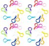 Aloala Snap Hook Plastic Keychain Parts for Crafts and Handmade (Set of 400)