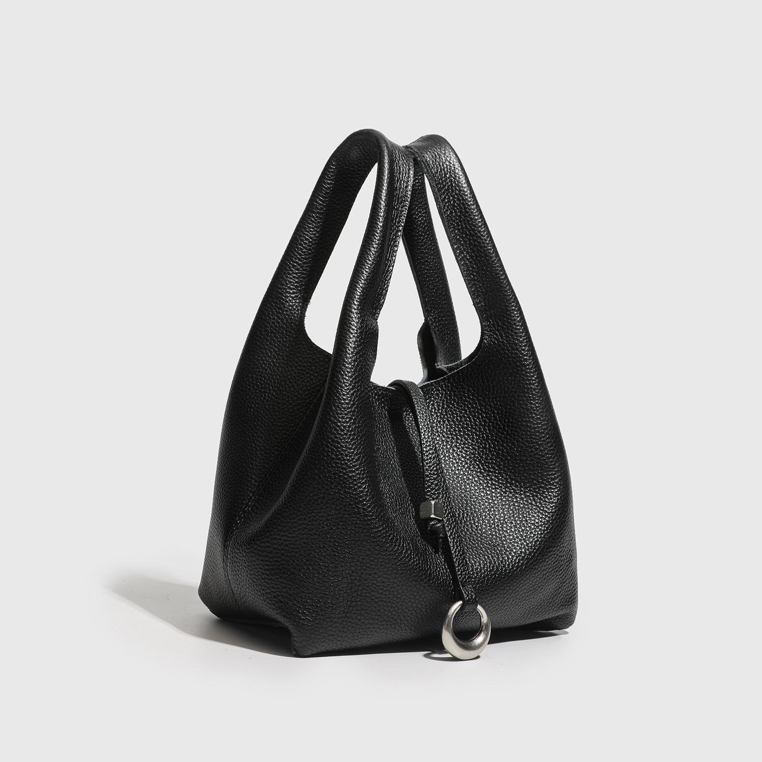 

High-End Fashion Vegetable Basket Bucket Bag Women S Niche Versatile Handbag Commuter Shoulder Crossbody 19*12*17