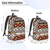 Traditionelles ethnisches Stammesmuster Rucksack für Teenager mit Tasche Student Arbeit Tagesrucksack für Männer Frauen Laptop Computer Leinwandtaschen