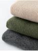 Women's Autumn/Winter 2026 Half-Zip Cashmere Sweater - Lapel Vertical Stripe, Gentle Style Loose Slimming Knitwear