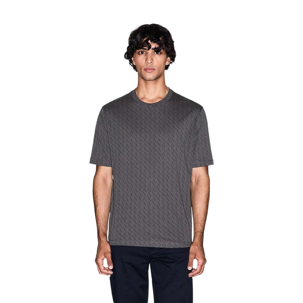 Armani Exchange Mens Logo All-Over Print T-Shirt