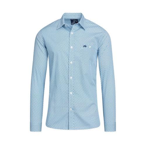 Raging Bull Mens Triangle Geometric Long-Sleeved Shirt