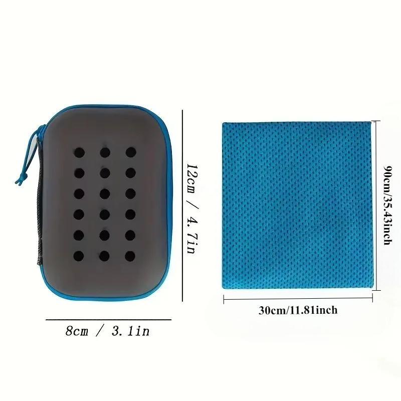 1PC 30*90cm EVA Boxed Cold Sports Outdoor Cooling Fitness Towel Absorbent Instant Dry Cold Towel