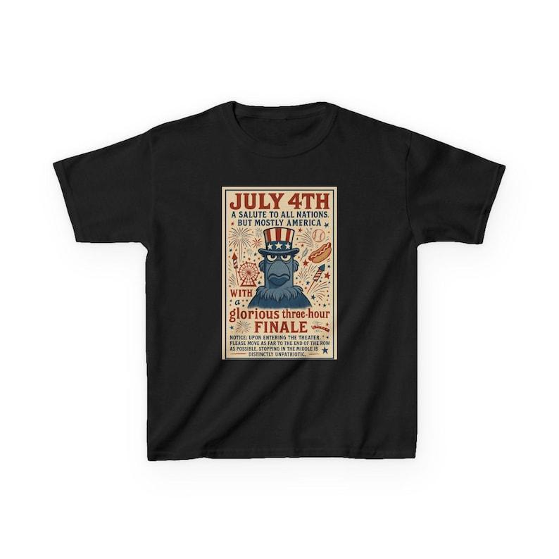 BUT MOSTLY AMERICA Kids Tee - The Muppets, Sam Eagle, America, July 4th T-Shirt - Disney Parks, Disney World, Disneyland Trip Cotton Tee 140