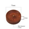Round Solid Wood Incense Stick Holder Sandalwood Agarwood Incense Burner Handmade Tea Ceremony Incense Base Tray Holder