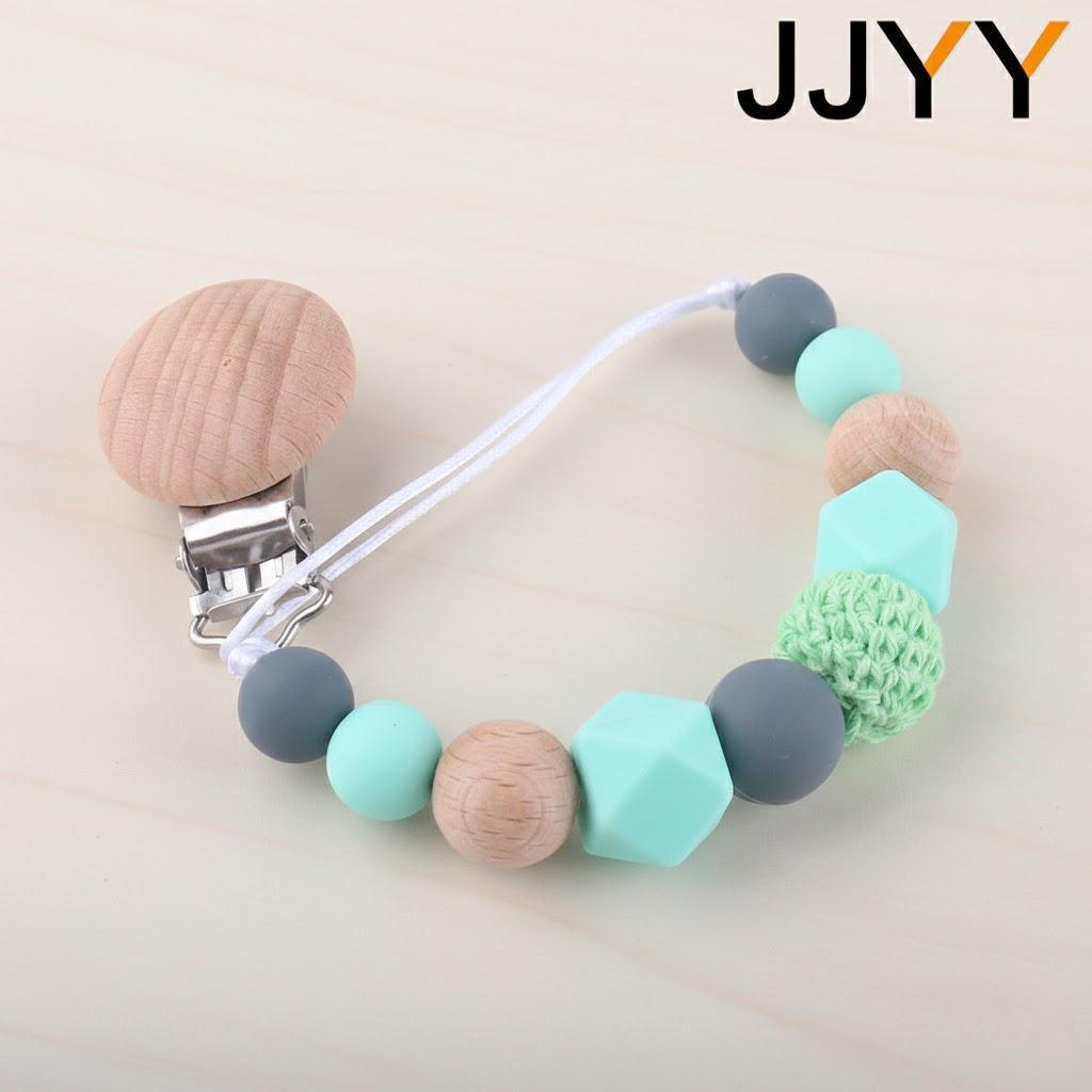 Baby Pacifier Clip Teether Soft Silicone Anti-Drop Chain Molar Toy for Newborn Infant Feeding Accessories