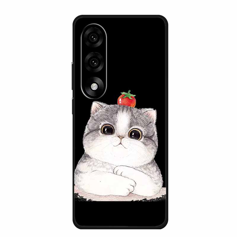 Case For OnePlus Nord 5 Case One Plus Nord 5 Nord5 Cartoon Cat Black Silicone Soft Back Cover For OnePlus Ace 5 Ultra Phone Case