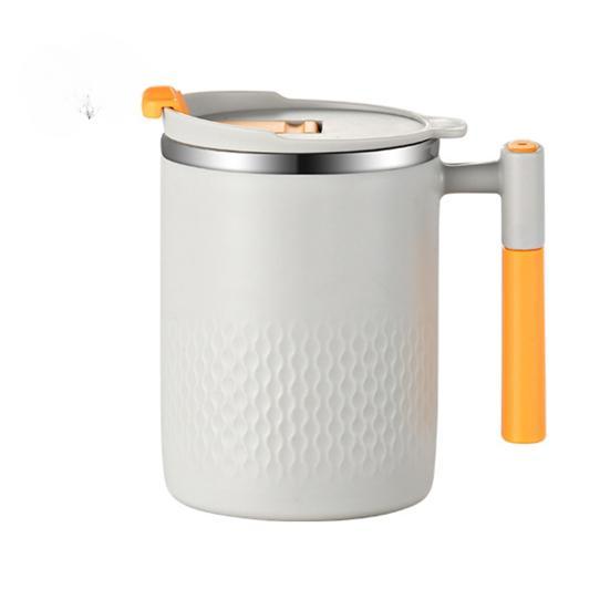 450 ml Praktický hrnek na kávu s hladkým povrchem Vynikající šálek na kávu s víčkem