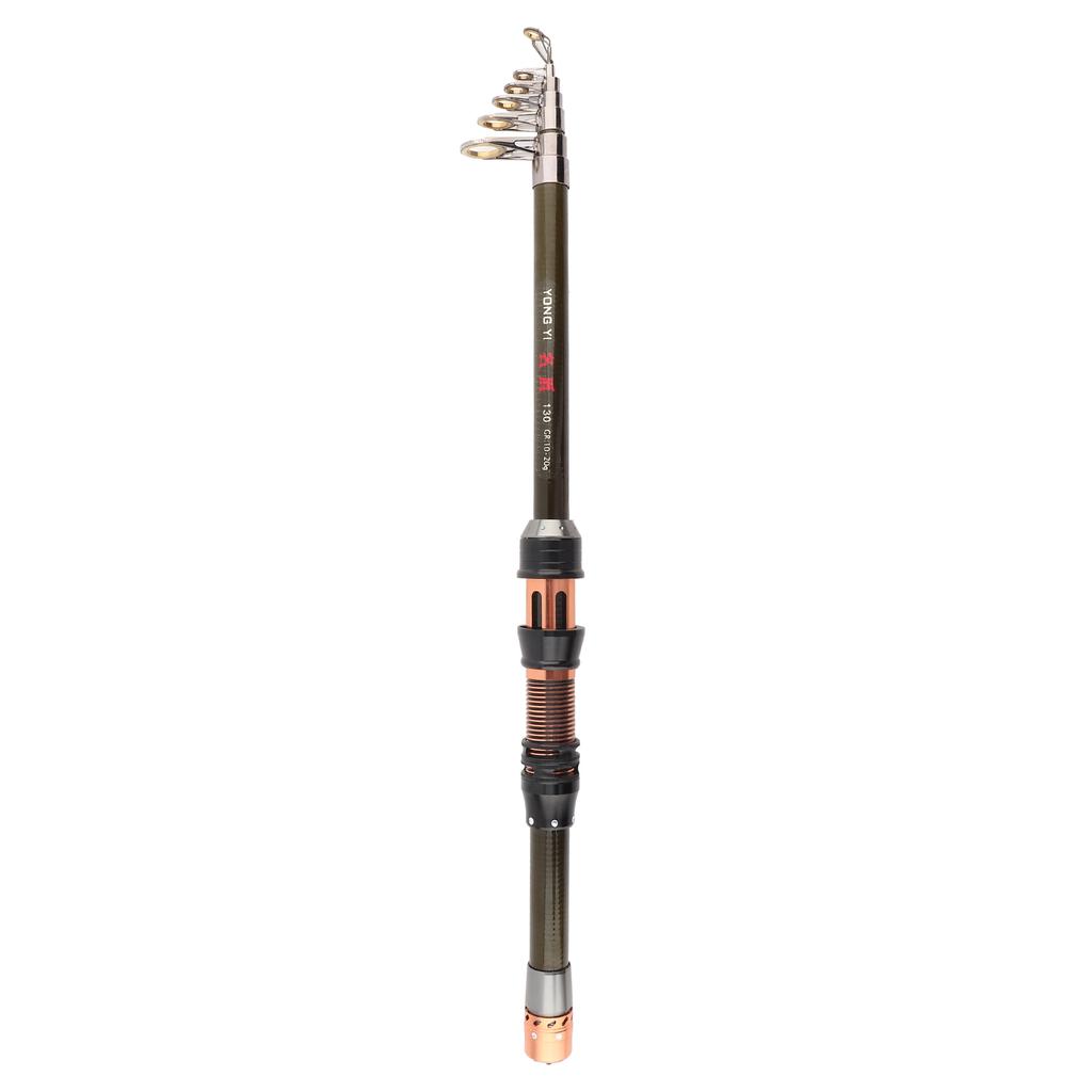 Protable Super Hard Carbon Fishing Rod Ultrashort Section Mini Telescopic Sea Pole 1.3M