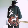 Herren japanische Kimono-Strickjacke, Herren-Samurai-Kostüm, Kleidung, Kimono-Jacke, Herren-Kimono-Shirt