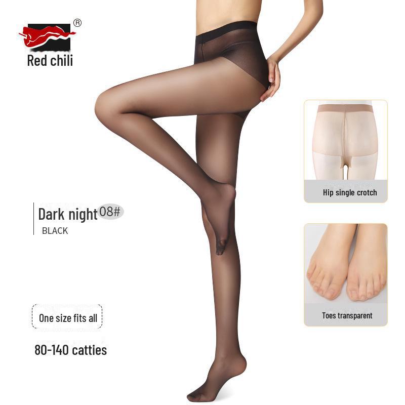 

Жіночі ультратонкі прозорі панчохи Red Pepper - Стійкі до затяжок, Сексуальні та Прозорі як шкіра One Size (80-140 lbs)