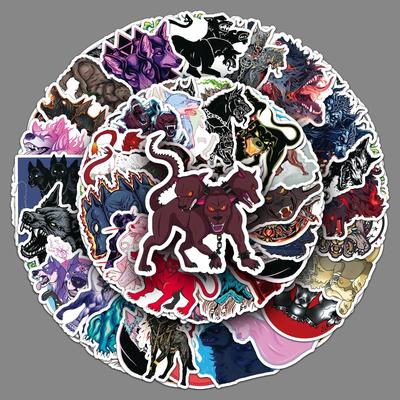 50 Graffiti Stickers Personalized Dark Style Cool Decorative Mobile Phone Case Suitcase Computer Stickers