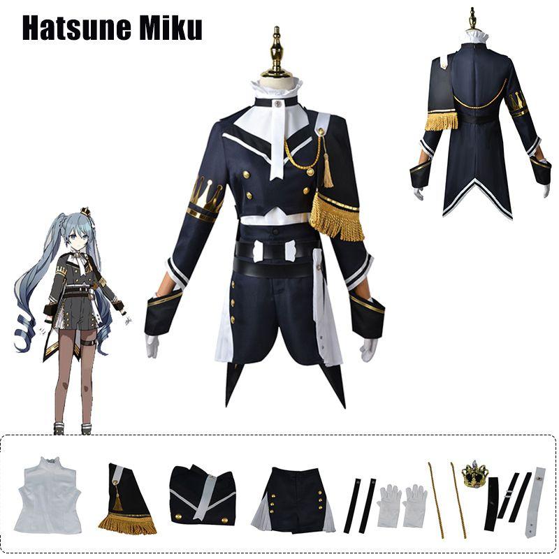 Hatsune Miku Military Costume Suit Halloween Cosplay Party Dress