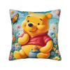 Cute Winnie-the-Pooh Square Pillowcases Polyester Bed Car Cartoon Cushion Cover Cool Decor Pillowcase 40*40