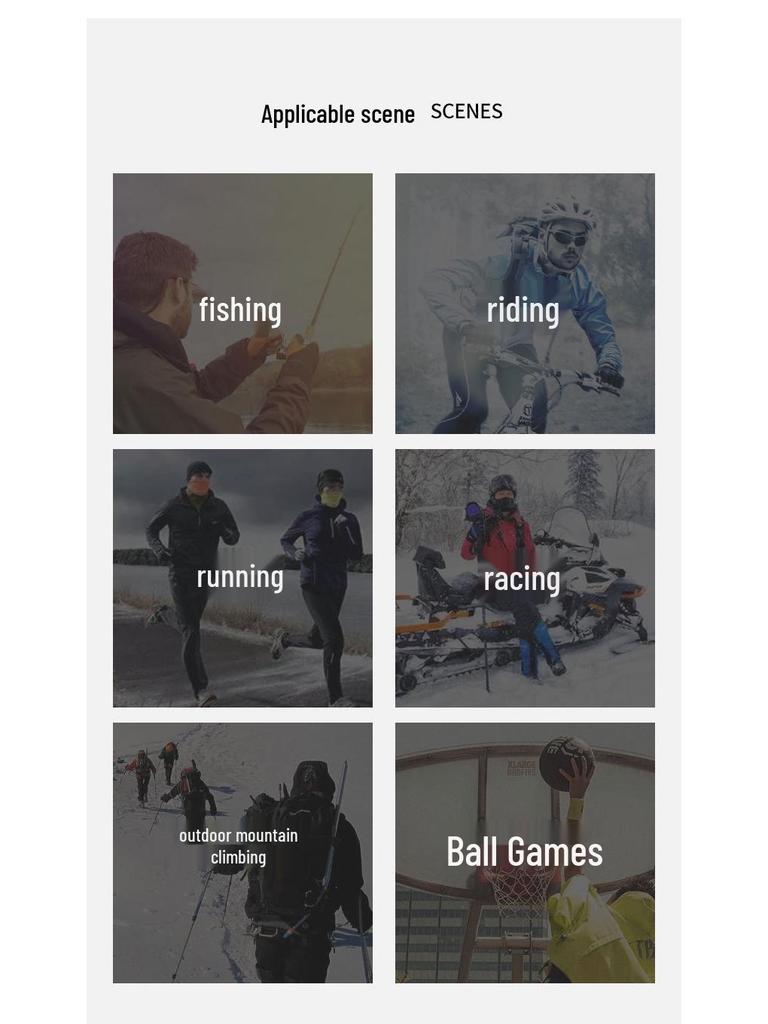 Winter Parent-Child Ski Mask with Windproof Neck Protection, Lined Hood, and Integrated Cycling Headwear