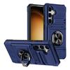Phone Case for Samsung Galaxy S25 FE S26 S24 Ultra Plus S23 A17 A26 A16 A56 A36 A55 Wallet Card Holder Rotated Ring Kickstand