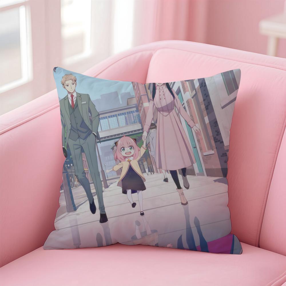 

SSpy x Family Part Cushion Cover Pillow Case Soft Friendly Fabric Concealed Zipper 30X30cm