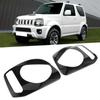 Car Front Headlight Cover Headlamp Trim Decor Fit for  Jimny 2007‑ 2017 Car  Lamp Trim  Light Cover Trim
