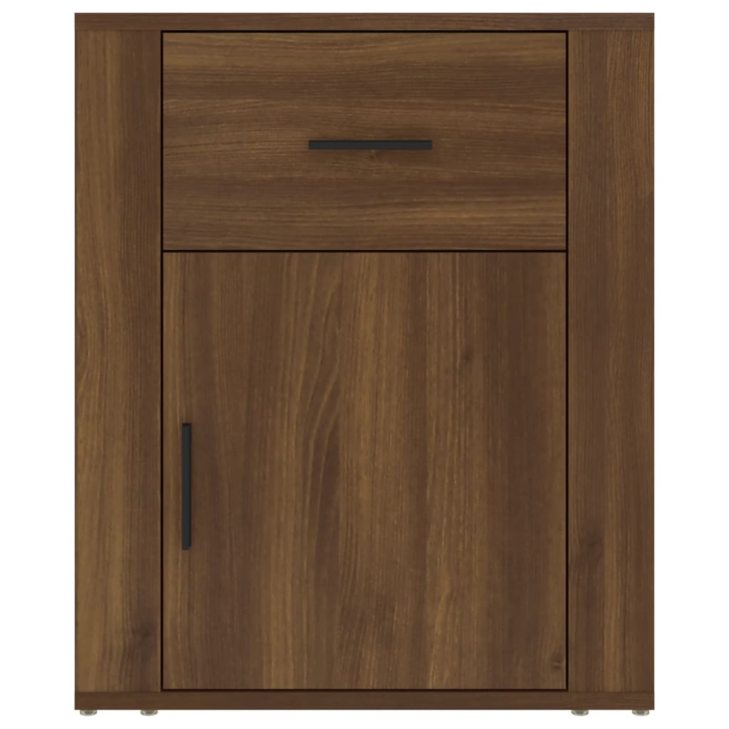 Nightstand Brown Oak Look 50x36x60 cm Engineered Wood