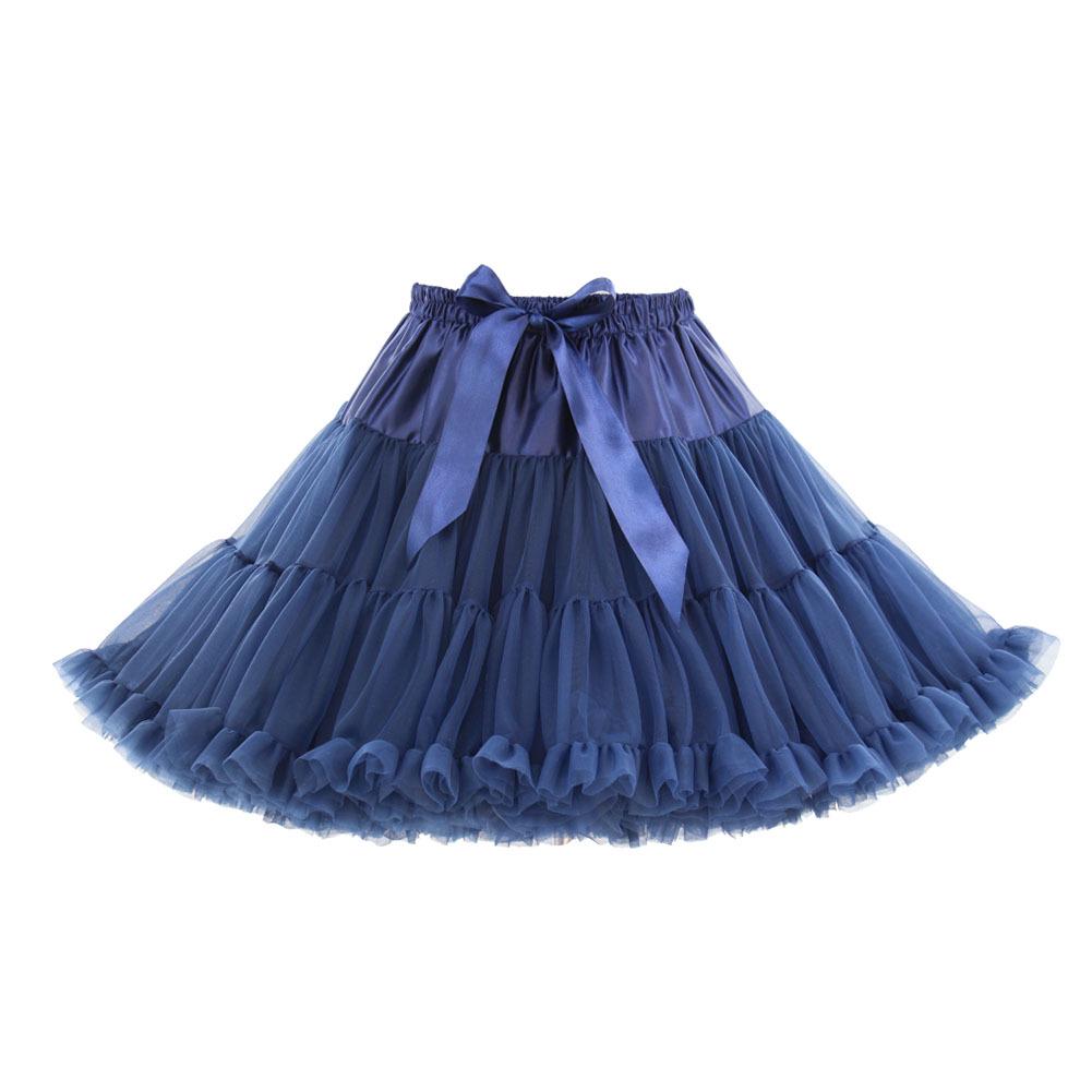 Weißer Erwachsenen Mesh Puffrock - Super Puffiger Halbkörper-Kostüm-Petticoat