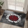 Red Hot Chili Peppers Design Crystal Velvet Carpet Cozy Non?Slip Printed Rug For Bedroom Living Room Entrance