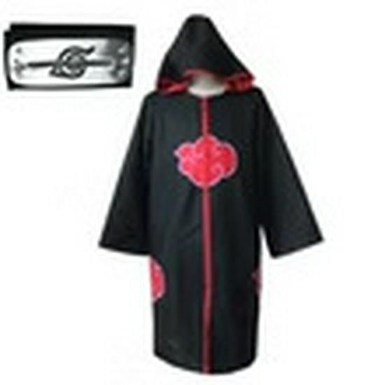 Plášť Akatsuki s červenými mraky - Uchiha Itachi, Sasuke & Čtvrtý Hokage Minato Cosplay Kostým