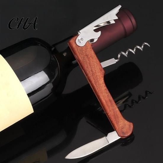 Beverage Opener for Beer 3-in-1 Wine And Corkscrew Bottle Opener, Compact Manual Wedding Gifts Groomsmen Tool, Multifunctional Home Kitchen Bar Travel
