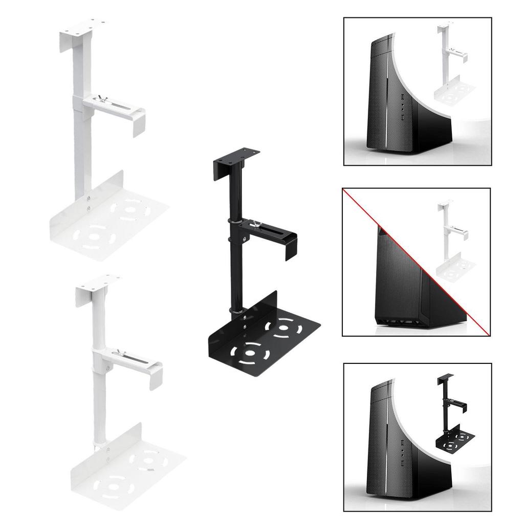 CPU Mount Bracket under Desk, Computer Bracket, Wall Host Easy to Install, P