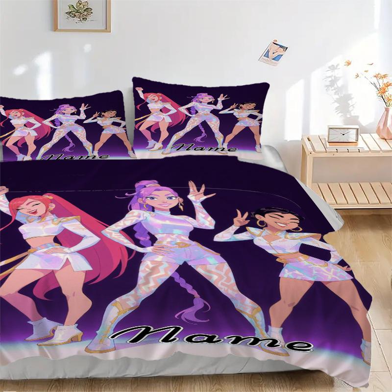 Custom Textile Fantasy Heroes Bedding 3 Piece Set HD Print Duvet Cover Pillowcases for Teens Adult Bedroom Decoration