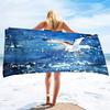Plážová osuška Seagull, Plážová osuška z mikrovlákna Rychleschnoucí, Plážová osuška bez písku Superlehké osušky na bazén, kempování