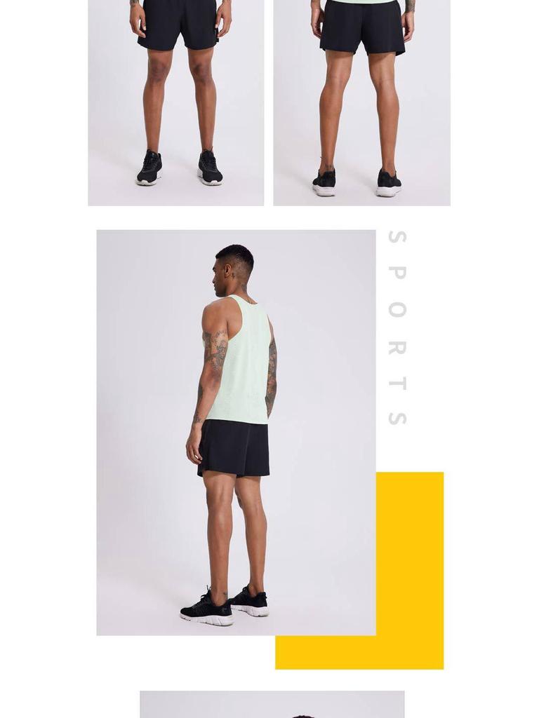 Men's Quick-Dry Running Vest - Lightweight, Sleeveless, Windproof, Fitness/Marathon Team Apparel with Custom Printing