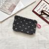 Small Retro Cosmetic Bag Lipstick Key Card Data Cable Storage Pouch Travel Organizer Wallet  Makeup Bag Coin Purse