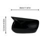2PCS Glossy Black Car Side Rearview Mirror Cover Caps Shell For Subaru Impreza WRX STI 2004-2007