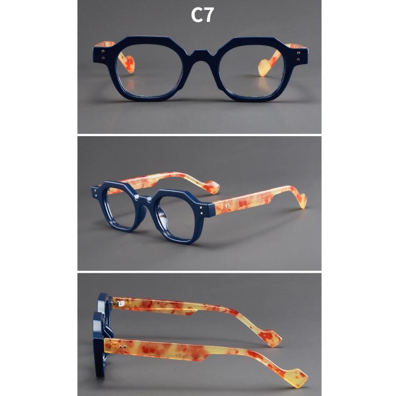 Women's glasses, men's and women's fashion polygonal glasses