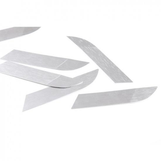 Silver Alloy Engine Hood Hinge Cover Trim For Toyota Supra GR A90 19-21