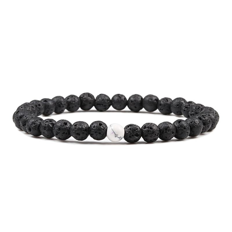 Classic Natural Stone Beaded Bracelet Men Bracelets Women 31+1 Beads Creative Gift for Lovers Best Friend Jewelry Pulsera Mujer