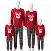 2026 Christmas Plaid Print Family Matching Pajamas Set Soft Home Loungewear