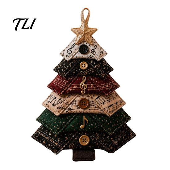 Step by Sewing Project DIY Quilted Fabric Tree Kit, Halloween Craft Fall Crafting Kits for Adults Handmade Christmas Hanging Ornament Holiday