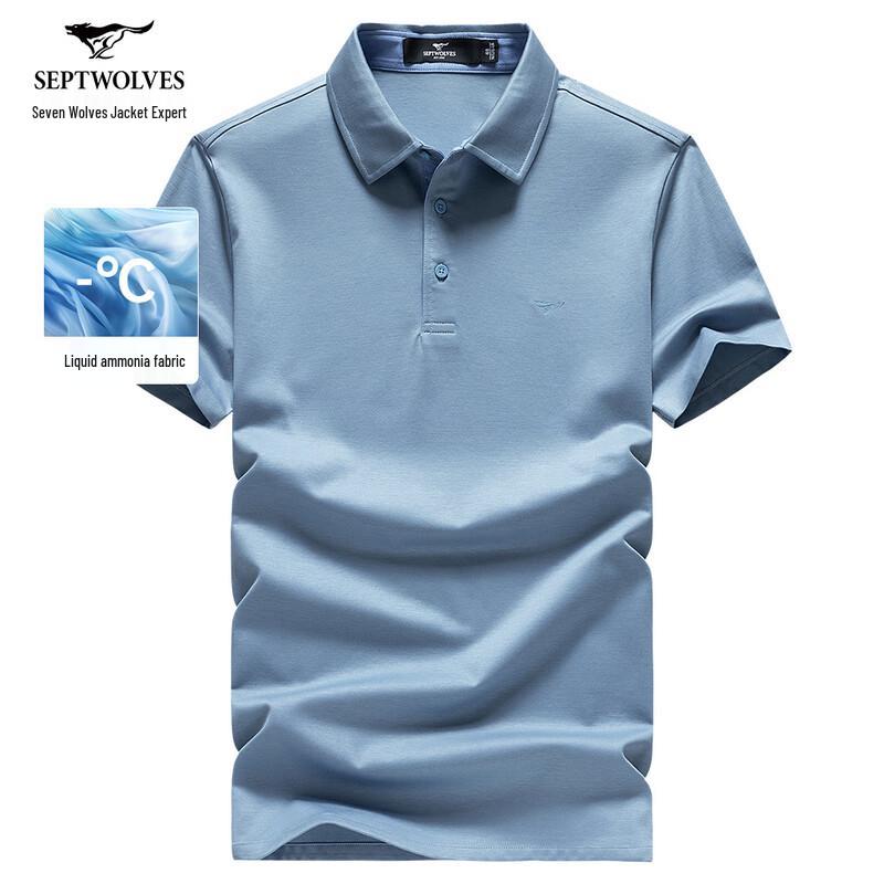Septwolves Men s Ice Cool Business Casual Polo T-Shirt L