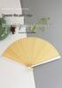 Mini Retro Bamboo Folding Fan - Chinese National Style Qipao Design