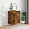 Vidaxl Cabinet, Smoked Oak, 69.5X34X90 Cm, Wood-Based Material