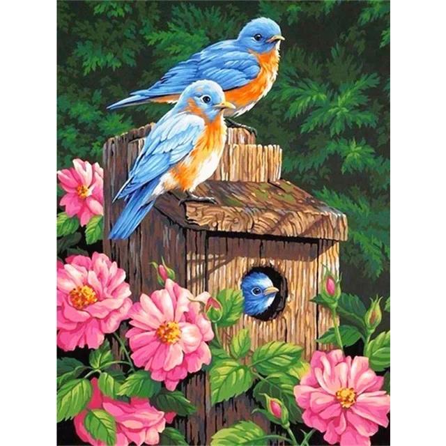 DIY Diamond Painting The Bird Cross Stitch Kit Mosaic Art Diamond Painting Full Circle Diamond Home Decoration