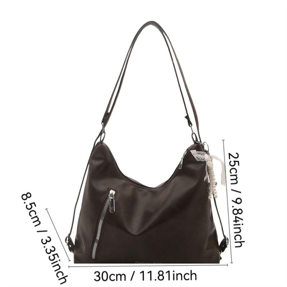 Casual Butterfly Knot Women's Backpack Lightweight Solid Color Tote Bag Soft Pu Crossbody Bag
