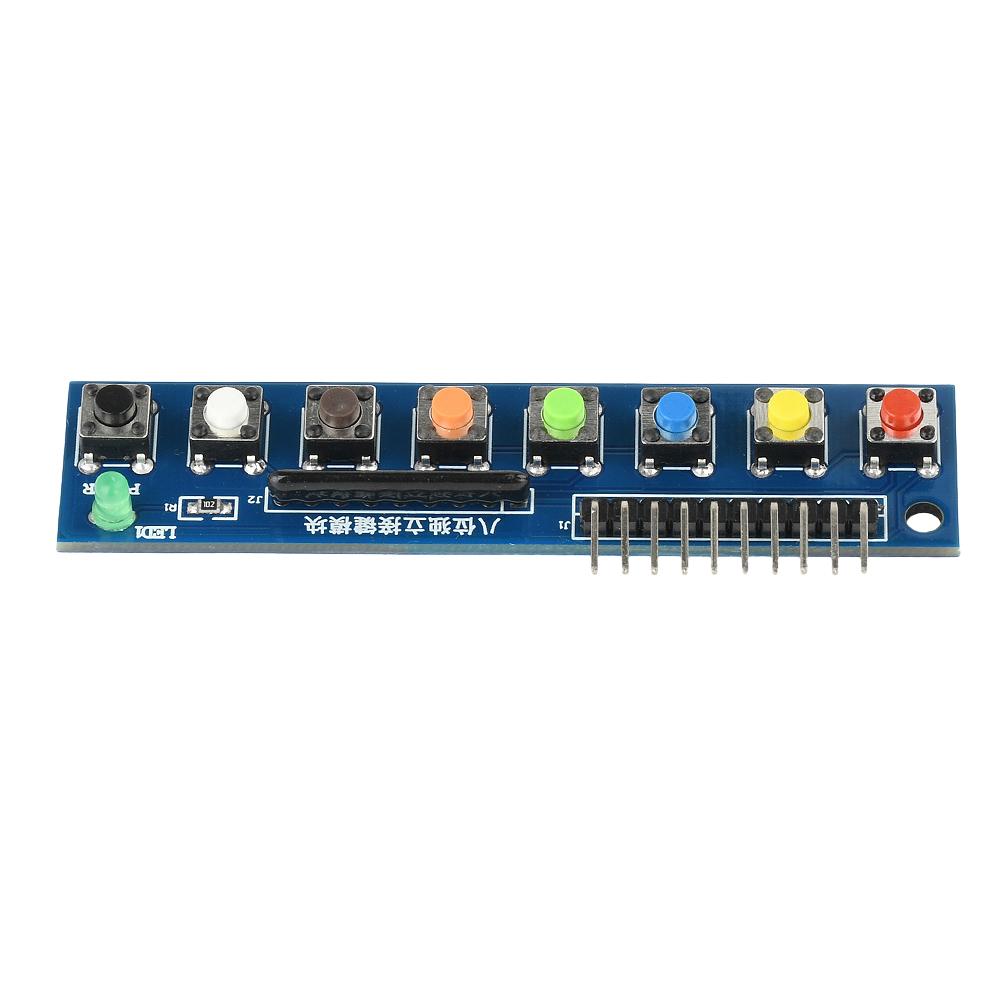 8 Independent Key Button Touch Button Module with LED Indicator Keyboard Module Keypad Module for Arduino ARM Raspberry Pi