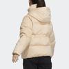 adidas Solid Color Casual Warm Hooded Down Jacket Winter Women Jacket Off-White H20808