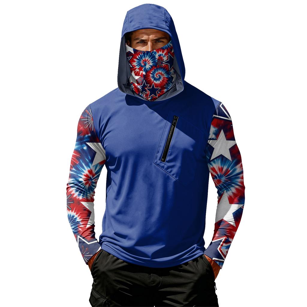 Men's Casual Hooded Long Sleeve Sunscreen Top