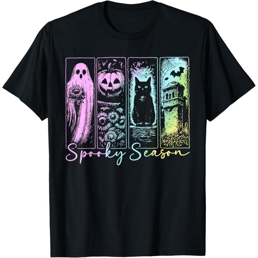 Vintage Halloween Horror Spooky Season T-Shirt XXXXXL чёрный