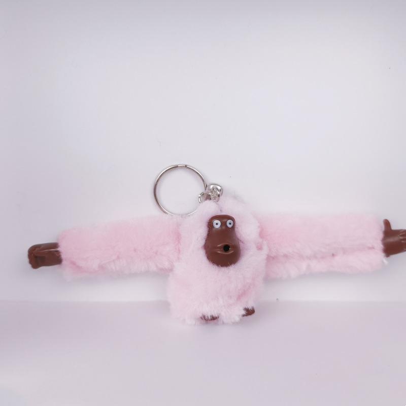 Chaveiro de Macaco de Pelúcia Fofo Pingente de Mochila Gorila Animal de Braços Longos Pingentes de Bolsa Decoração de Chaveiro Presentes de Aniversário para Adultos e Crianças